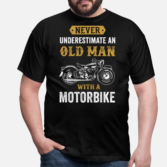 Motorbikes Gift Him Dad Mens Classic Biker T-Shirt 400 Four 