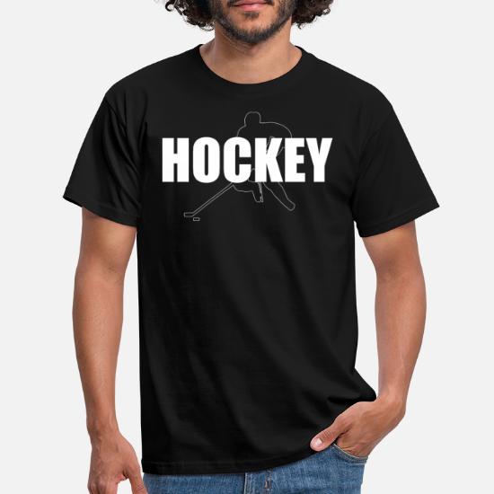 Hockey Shirt for Boys Vintage Gift with Puck and Stick Maglietta 