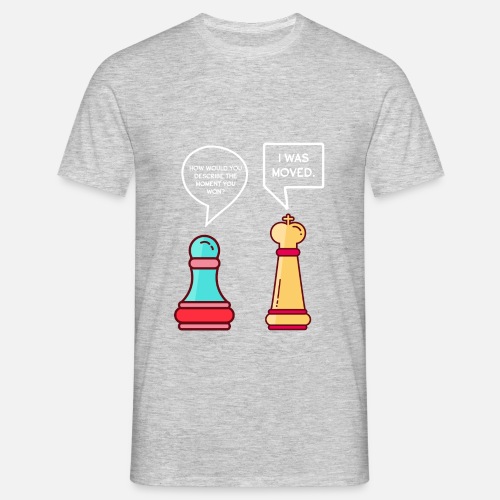 Grappige schaakstukken - Mannen T-shirt