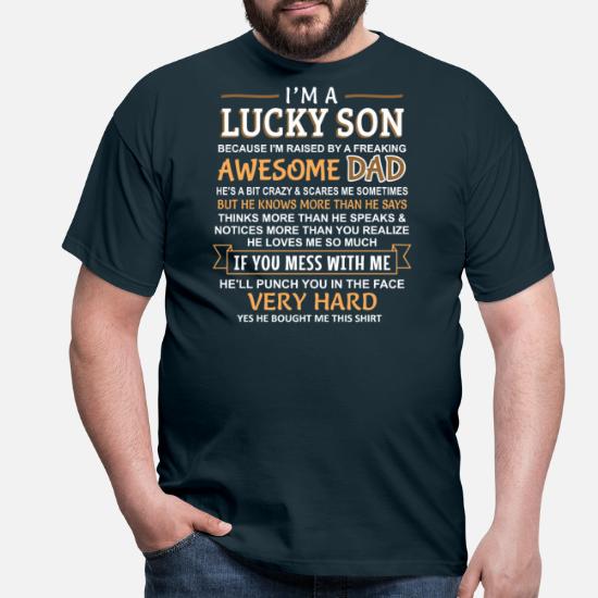 Père Fils Papa géniale Parce Que Super Fils T-Shirt Homme