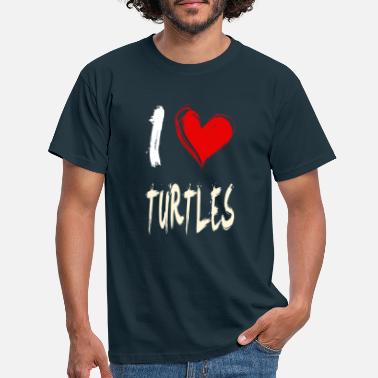 Schildkröten Ich liebe Schildkröten - Männer T-Shirt