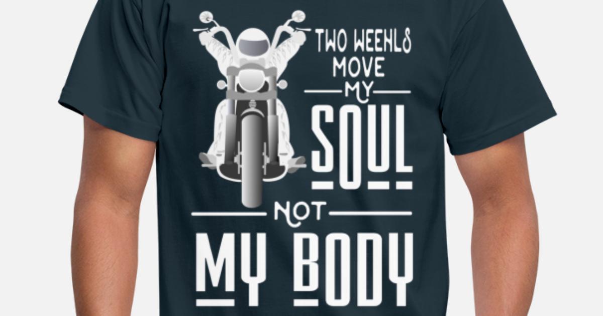 forslag sne hvid Tom Audreath Motorcykel - Sjove citater, at cyklen får sjælen til at rejse' T-shirt mænd  | Spreadshirt