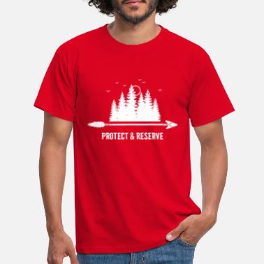 Reservieren Schützen und reservieren Bäume Wald Shirt Klima - Männer T-Shirt