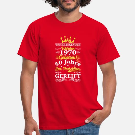 rot Original seit 40 Jahren  Fun Sprüche T-Shirt Geburtstagsgeschenk  Farbe