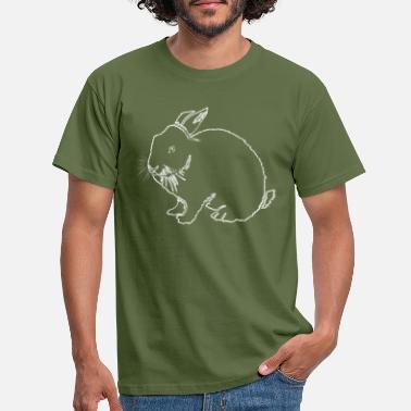 Outline Graphics Rabbit outline - Men&#39;s T-Shirt