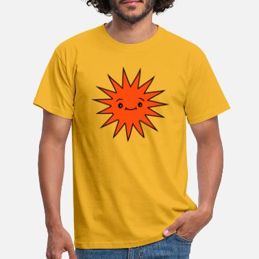 Power Symbol Sun with face - Men&#39;s T-Shirt