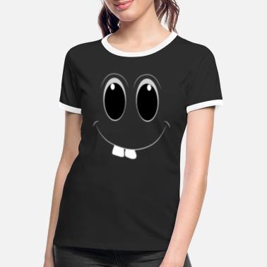 Emotion Happy Emotion - Koszulka damska z kontrastowymi wstawkami