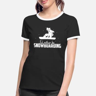 Snowboarding Snowboarding snowboarding - Kontrast T-skjorte for kvinner