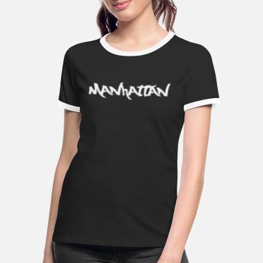 Manhattan Manhattan - Kontrast T-skjorte for kvinner