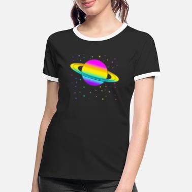 Saturn Saturn - Kontrast T-skjorte for kvinner