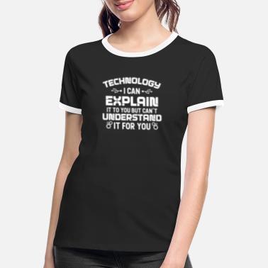 Technology Computer Technology Funny Network Engineer Gift - Women&#39;s Ringer T-Shirt