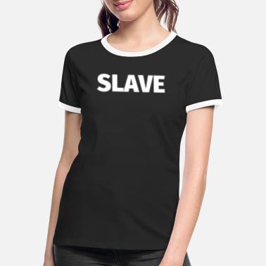 Slaver Slave slave BDSM - Kontrast T-shirt dame