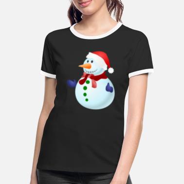 Advent vinter reinsdyr julenissen stygg chr - Kontrast T-skjorte for kvinner