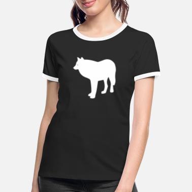 Rotkäppchen wolf - Frauen Ringer T-Shirt