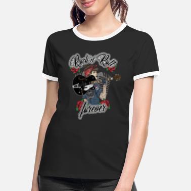 Rockabilly Women&#39;s rockabilly girl vintage retro rock n roll - Women&#39;s Ringer T-Shirt