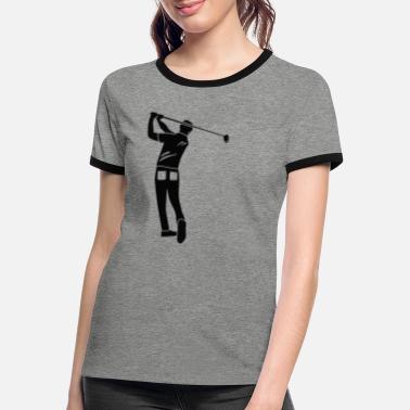 Golfsving Den perfekte golfsving - Kontrast T-skjorte for kvinner