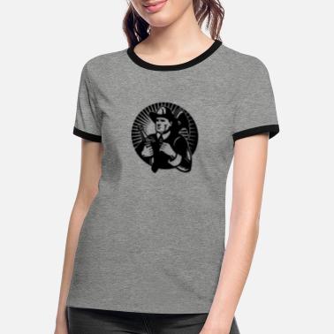 Fire fire fighter circle - Women&#39;s Ringer T-Shirt