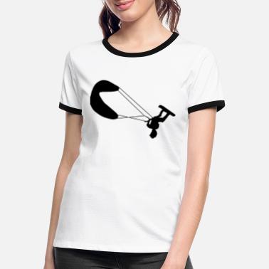 Kite kitesurfing kite - Kontrast T-skjorte for kvinner