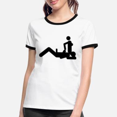 Knackarsch Sexstillinger - Kontrast T-skjorte for kvinner
