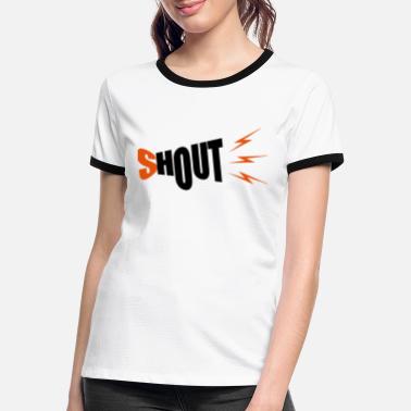 Shouter Shout - T-shirt contrasté Femme
