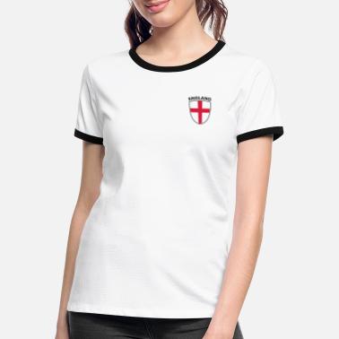SHIELD ENGLAND ST GEORGES CROSS - Women&#39;s Ringer T-Shirt