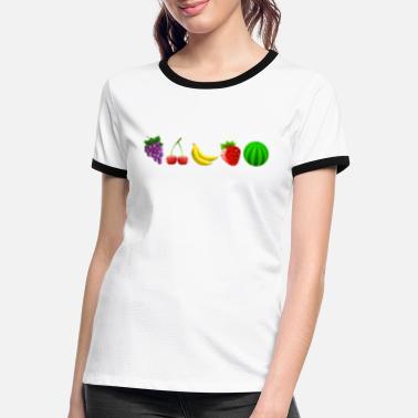 Frukt frukt - Kontrast T-skjorte for kvinner