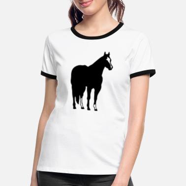 Quarterhorse Quarterhorse western horse - Women&#39;s Ringer T-Shirt