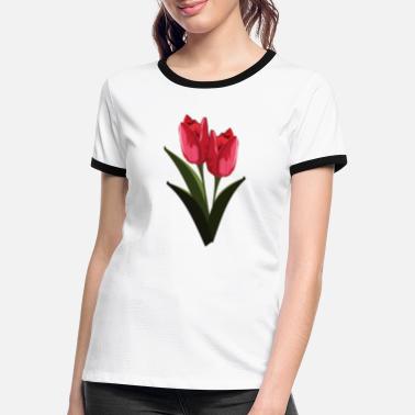 Tulpe Tulpen - Frauen Ringer T-Shirt