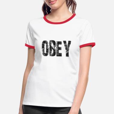 Obey Obey - Kontrast T-skjorte for kvinner
