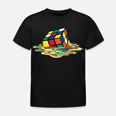 Rubik&#39;s Cube Melted Colourful Puddle - Koszulka dziecięca