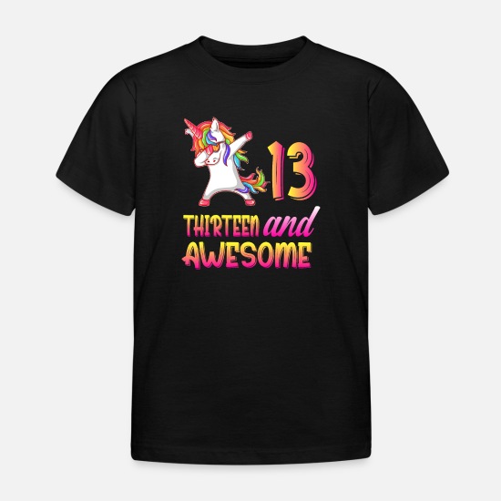 13 top T-shirt voor de 13e verjaardag 13e verjaardag meisje shirt Kleding Meisjeskleding Tops & T-shirts T-shirts door de heer Porkys™ dertiende verjaardag cadeau Dertien T-Shirt 