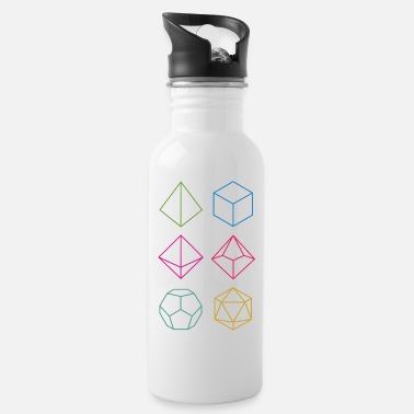 Minimal dnd (dungeons and dragons) dice - Water Bottle