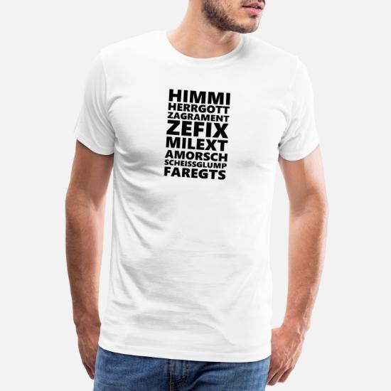 T-Shirt Himmi Herrgott Sakrament Funshirt Herren Bayern Dialekt bayrisch Spaß