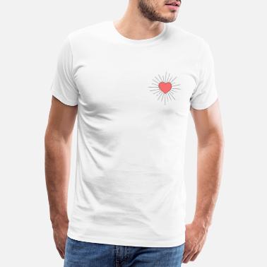 Ligne De Développement Coeur sacré tattoo old school - T-shirt premium Homme