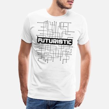 Futuristisk futuristisk - Premium T-skjorte for menn