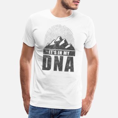 Arrampicata In Montagna Montagne DNA Arrampicata - Maglietta premium uomo