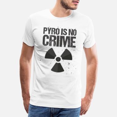 Pyro Pyro is no crime Silvester Funke Rakete - Männer Premium T-Shirt