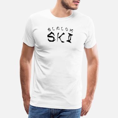 Giant Slalom Skier skiing slalom giant slalom skiing race - Men&#39;s Premium T-Shirt