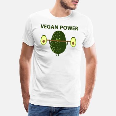 Vegaani Vegan Power - Miesten premium t-paita