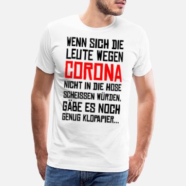 Virus Corona Virus Klopapier - schwarz - Männer Premium T-Shirt