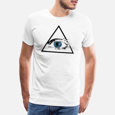 L’œil Qui Voit Tout Oeil qui voit tout - bleu - T-shirt premium Homme