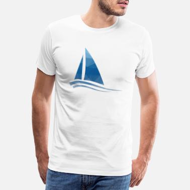 Segelbåt Segelbåt - segelbåt - Premium T-shirt herr