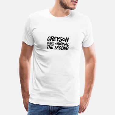 Greyson Personalisierter Name Greyson - Geburtstagsgeschenk - Männer Premium T-Shirt