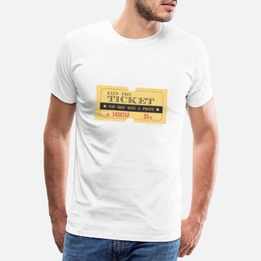 Ticket Vintage Retro Ticket ticket - Männer Premium T-Shirt
