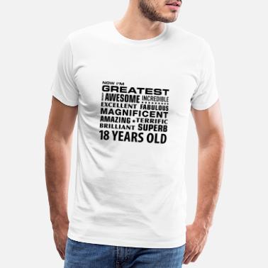 18 Urodziny najwspanialsze niesamowite wspaniałe 18 lat 18 urodziny - Premium koszulka męska