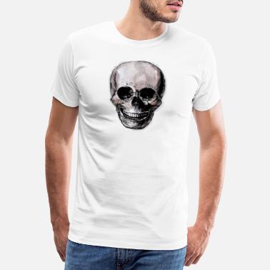 Crâne à l’encre - T-shirt premium Homme