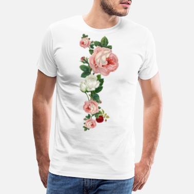 Chmura Pierzasta róże - Premium koszulka męska