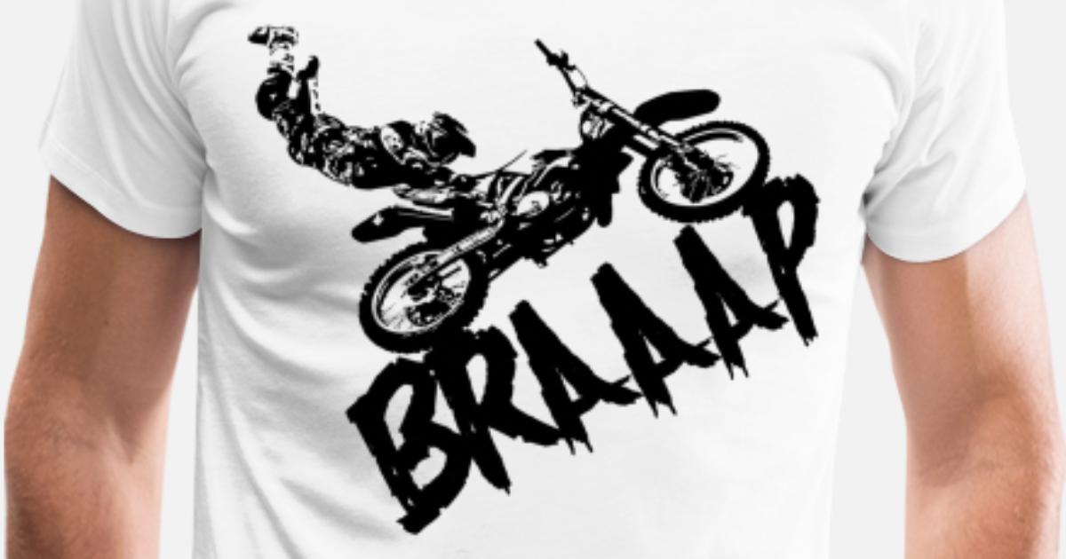 DFGHJZH-L Braap Biker Motocross Mens Cool Adult Long Sleeve T Shirt