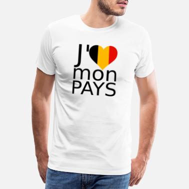 Belgique J&#39;aime La Belgique - T-shirt premium Homme