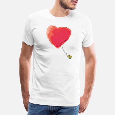 Abtel Damen Herz Kurzarm-T-Shirt Basic t-Shirts Rundhals für Frauen Sommer Tops Klassisches T-Shirt top